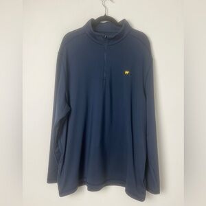 Jack Nicklaus Navy Blue XXL Long‎ Sleeve Pullover 1/4 Zip Fleece Lined Jacket
